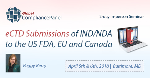 eCTD Submissions of IND/NDA to the US FDA, EU and Canada
